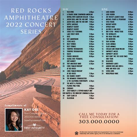 Red Rocks 2023 2024 Schedule